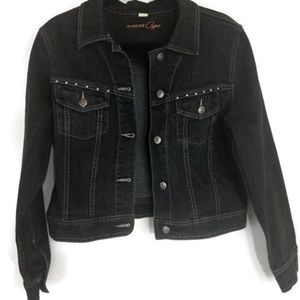 black denim jacket size 24
